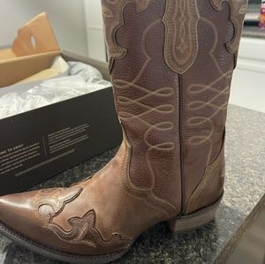 Tan women's cowboy boots